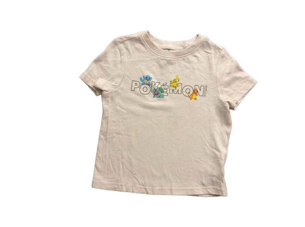 Old Navy Pokemon Graphic T-Shirt 18-24M Cream Cotton
